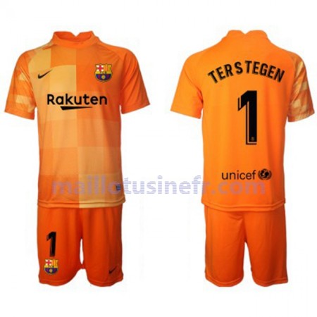 Maillot de Foot FC Barcelone Ter Stegen 1 Gardien Domicile 2021-22 - Enfant